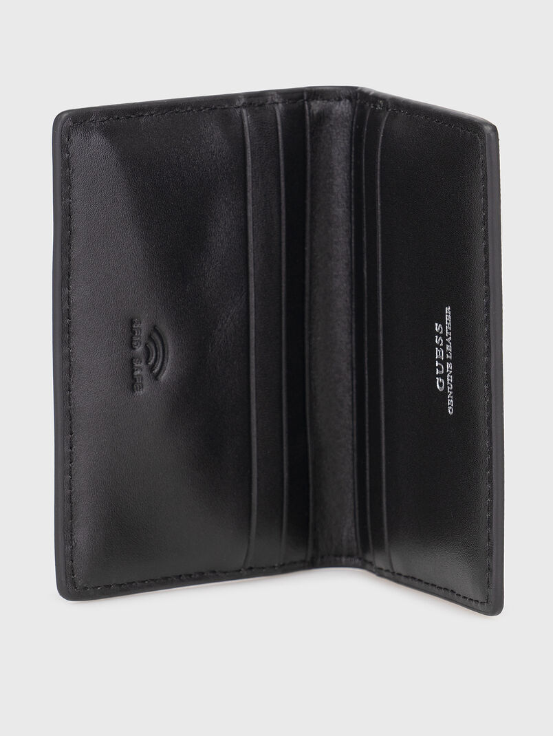 Black card holder with logo - 3