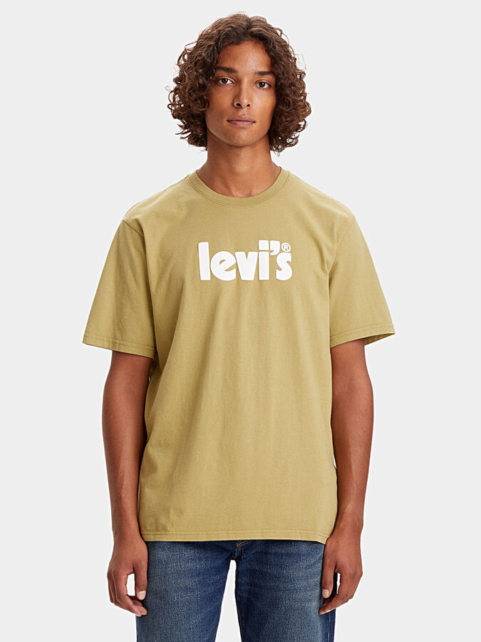 Green cotton T-shirt with logo print brand LEVI'S® —  /en