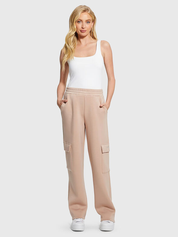 Beige sports pants - 5
