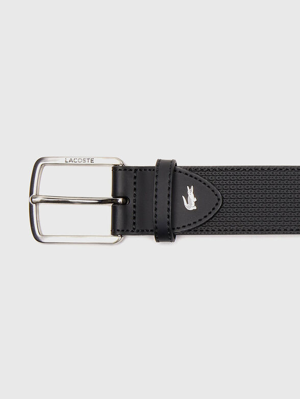 Black leather belt  - 2