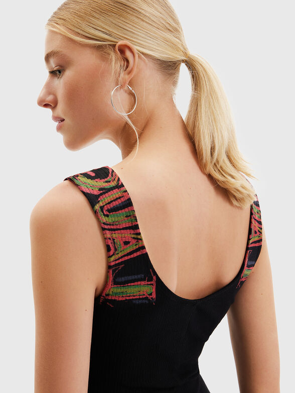 LOGO dress with accents straps - 3