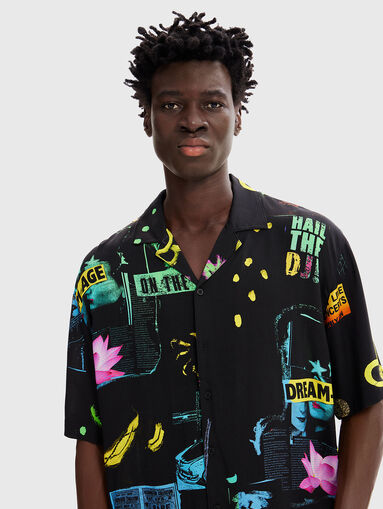 AUBREY shirt with multicolour print - 5