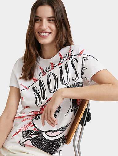 Mickey Mouse printed T-shirt  - 5