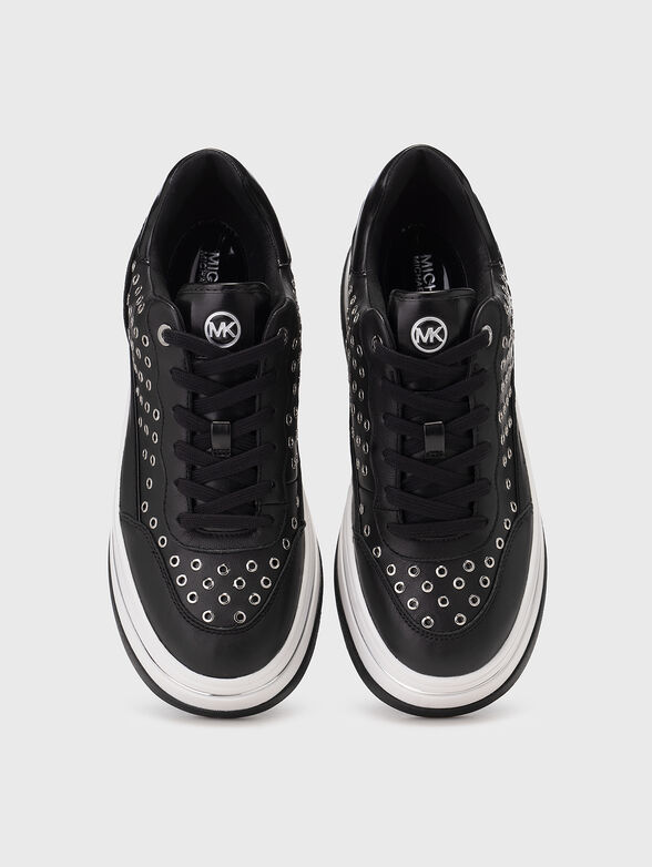 HAYES leather sports shoes on platform - 5