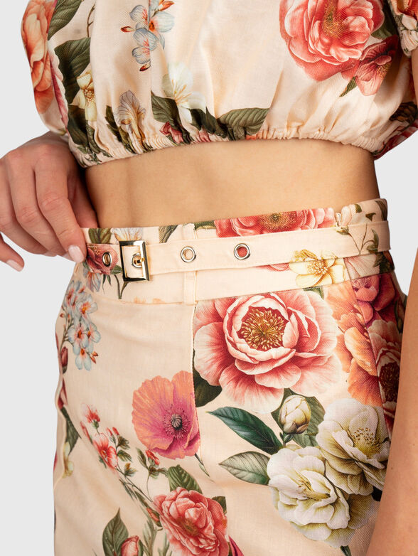 Midi floral skirt - 3