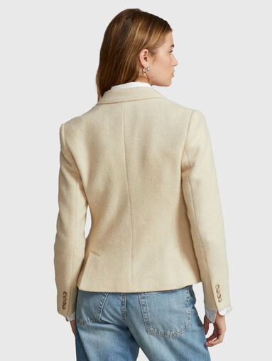 Cropped jacket in wool blend - 3