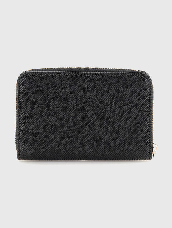 LAUREL beige  wallet with triangular logo accent - 2