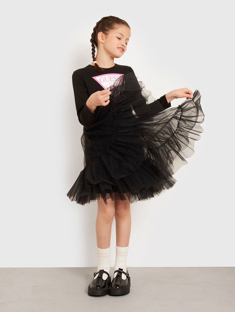Dress with tulle skirt - 3