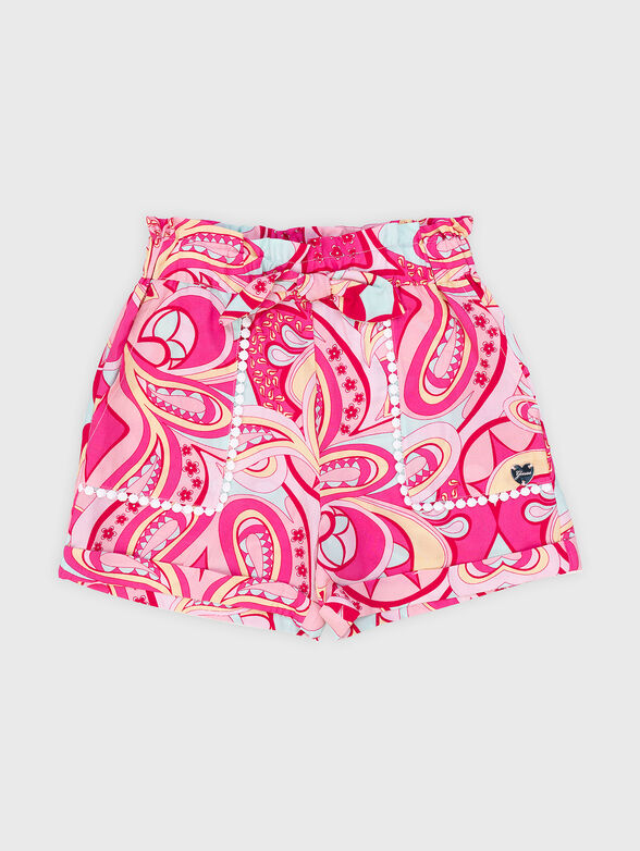 Shorts with paisley motifs - 1