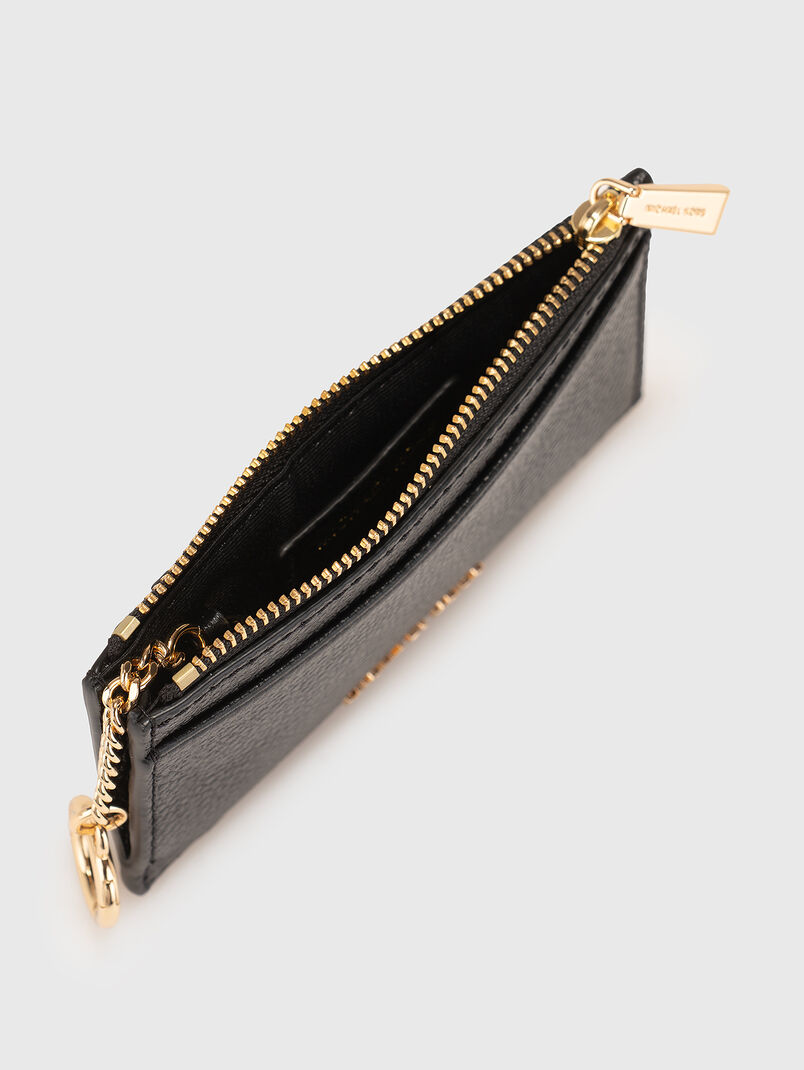 Leather cardholder with zip - 3