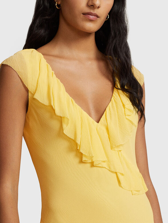 Ruffle-detailing maxi dress - 4