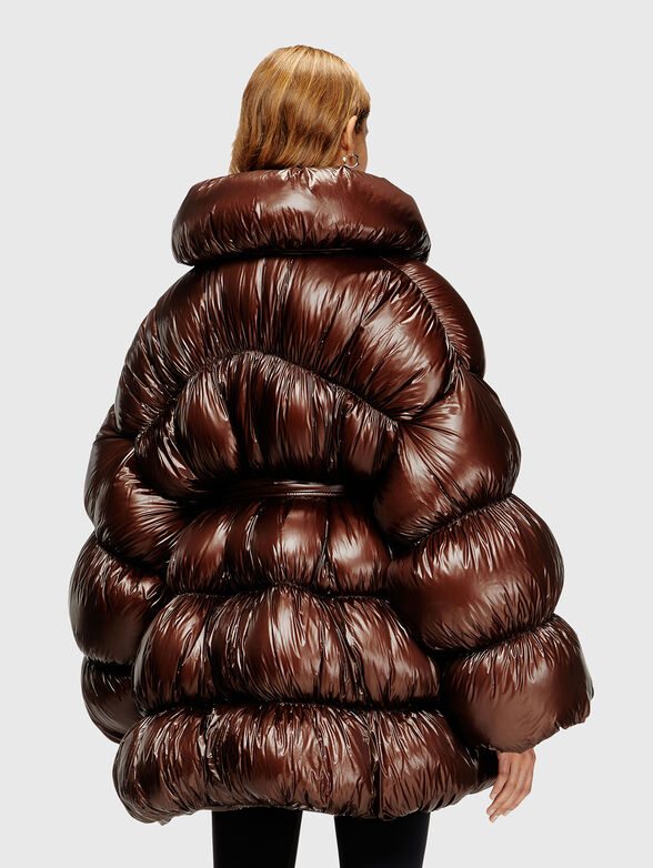 W-INONA quilted down jacket with belt - 3