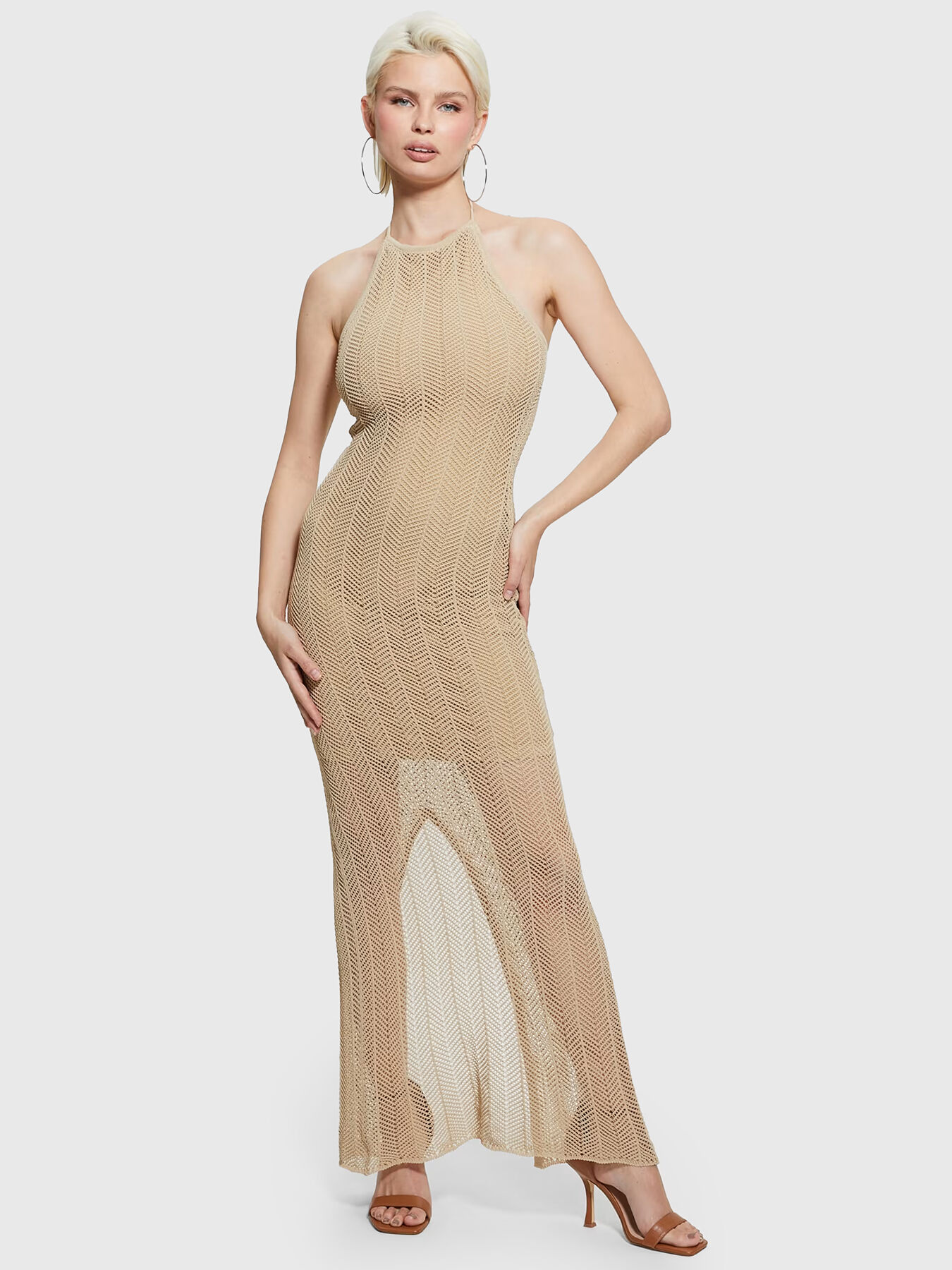 SOPHIE dress with halter neckline brand GUESS Globalbrandsstore en