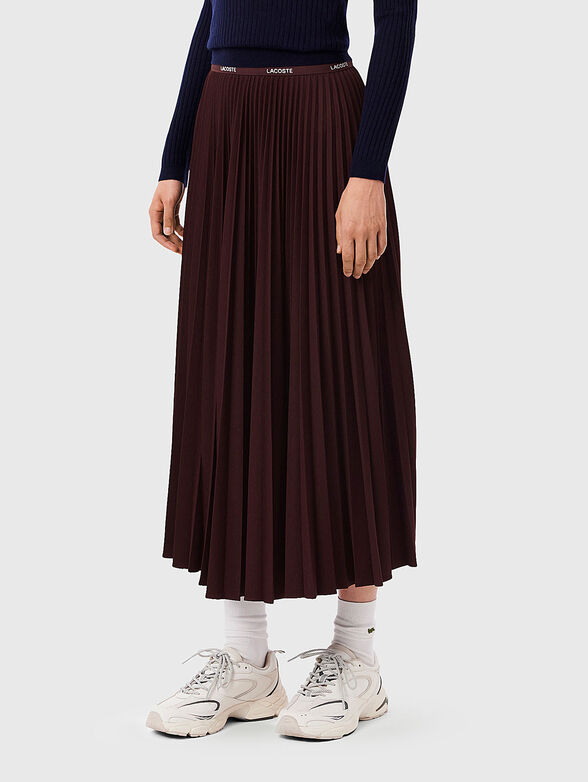 Midi pleated skirt - 1