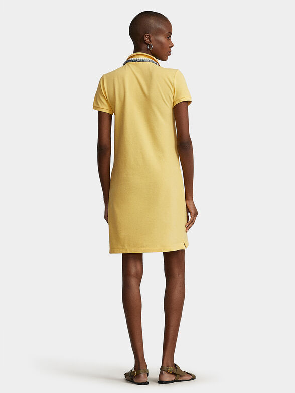 Yellow dress with logo accent - 2