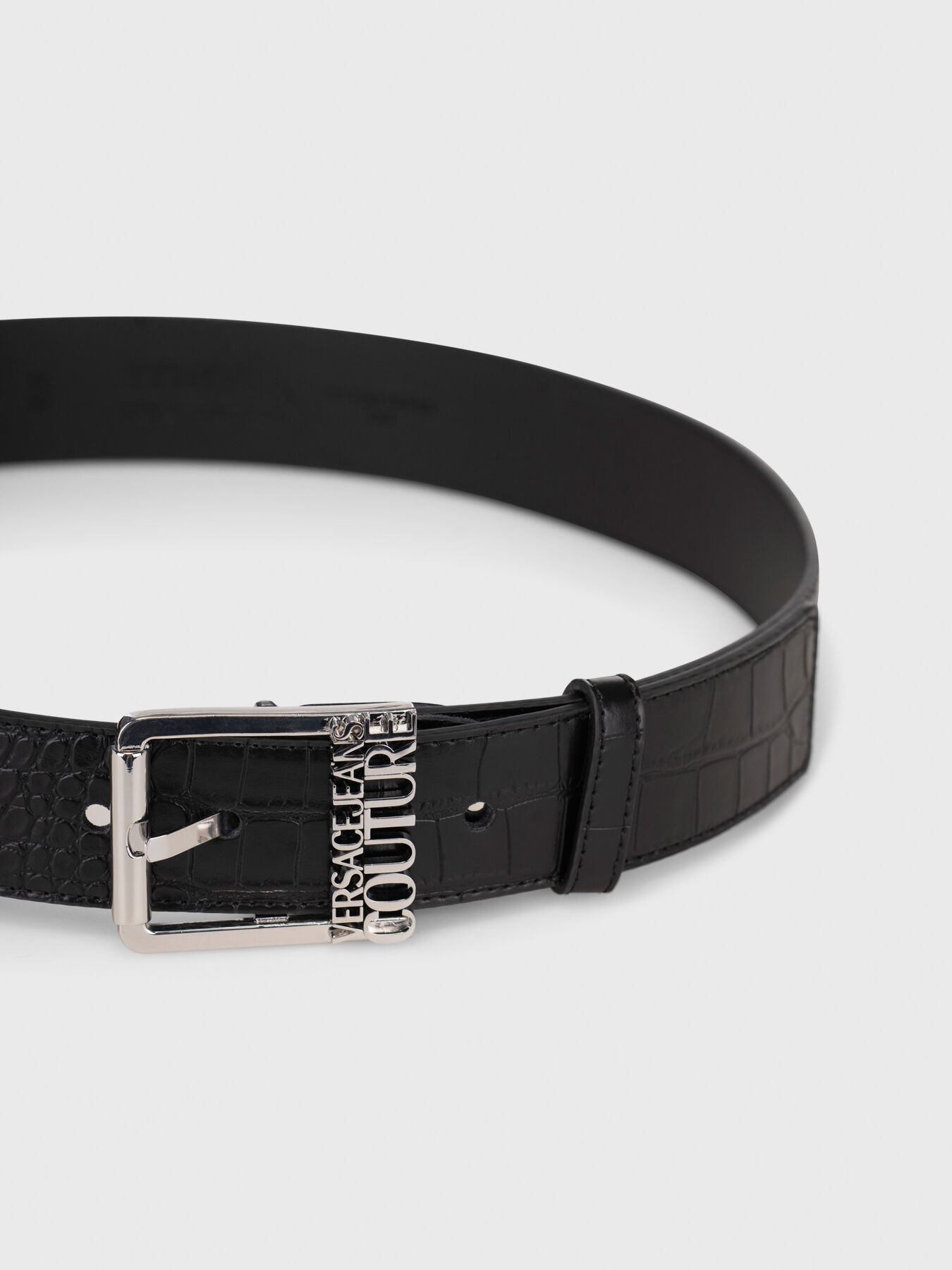 ベルト VERSACE JEANS COUTURE Woman Belt Black 74VA6F0971627 899 Couture1 Belt Black,Print | VERSACE US