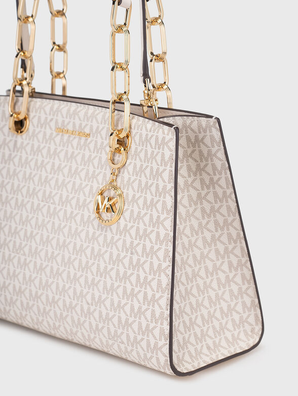 Monogram logo print bag  - 4