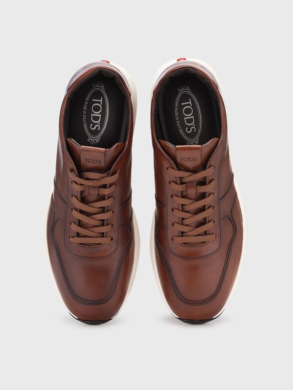 Leather sneakers - 5