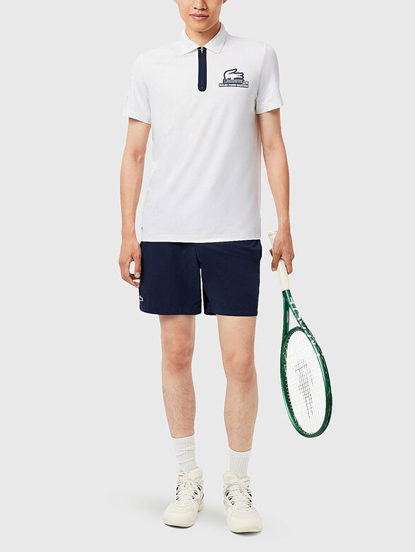 Unisex polo shirt with accent back - 4