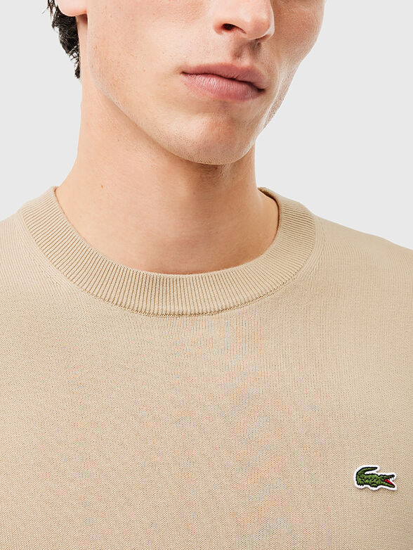 Crew neck cotton sweater - 4