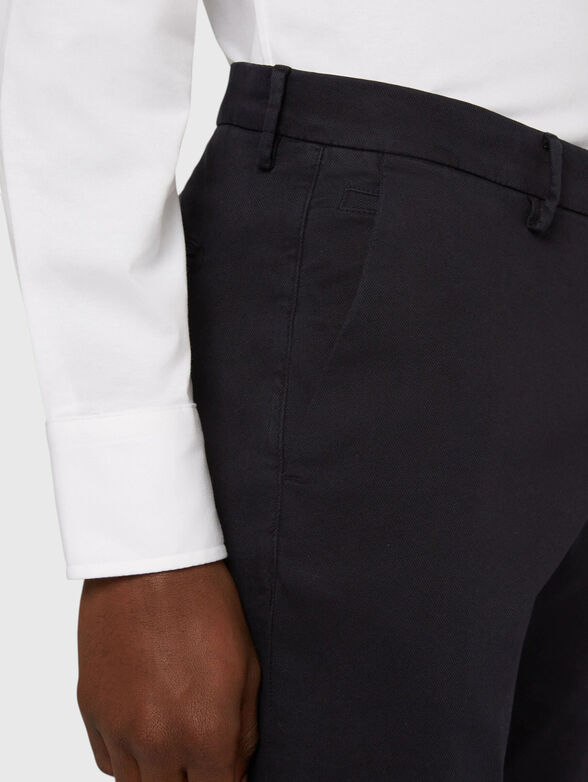 Slim-fit trousers in dark blue - 3