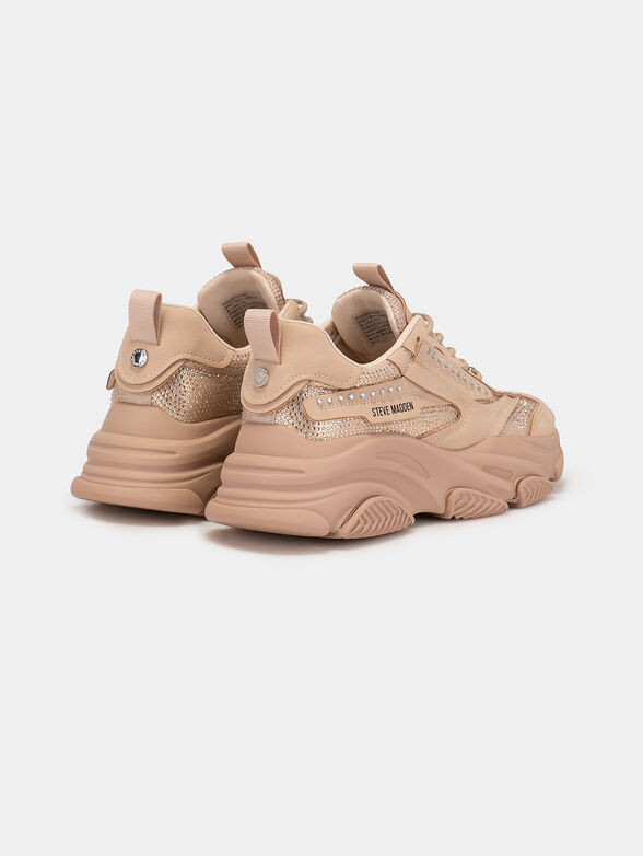 POSSESIONR beige sports shoes  - 3