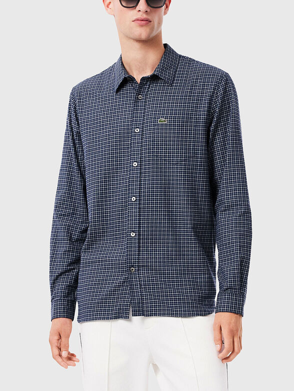 Regular fit plaid flannel shirt - 1