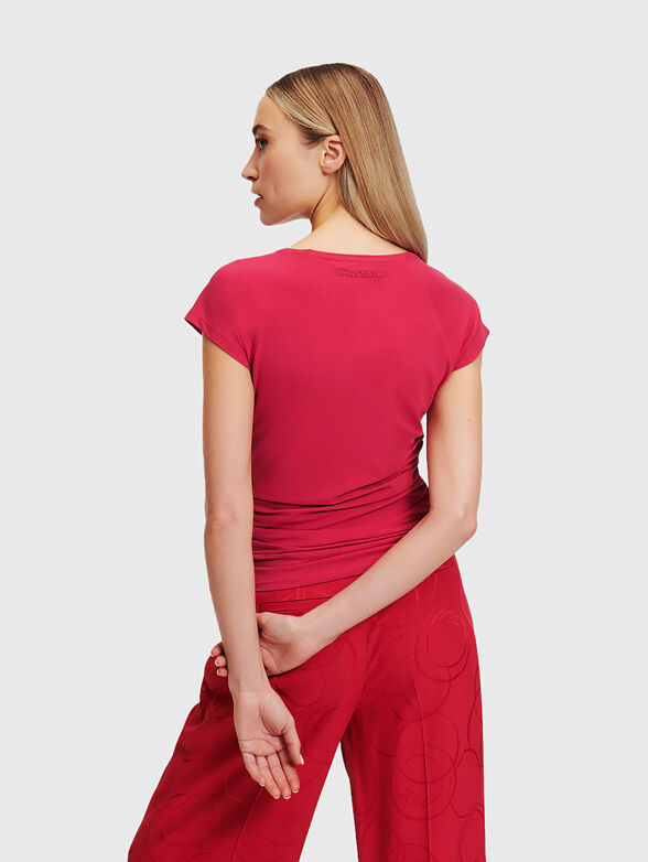 Black T-shirt with accent logo - 3