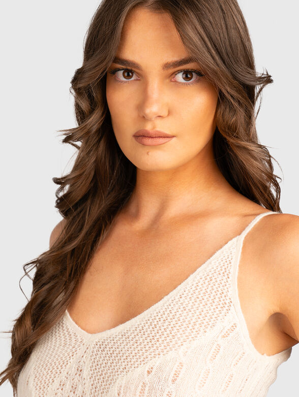 Knitted wool blend top - 3