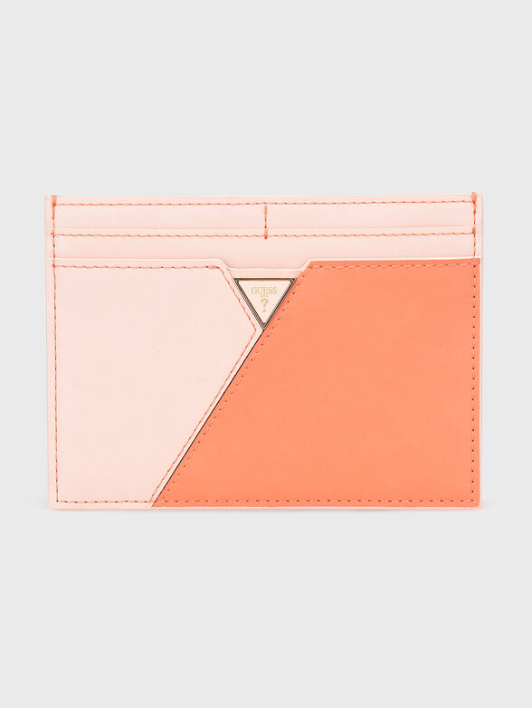 Black card holder with logo detail - 1