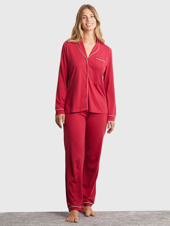 BOW LOVER two-piece cotton pajamas - 1