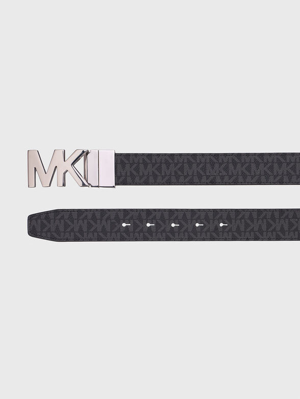 Doublefaced belt with logo buckle - 4