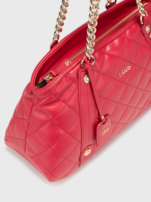 Large bag with capped effect in beige - 6