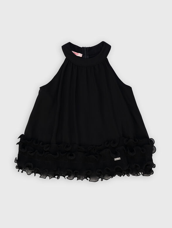 Top with ruffles in black - 1