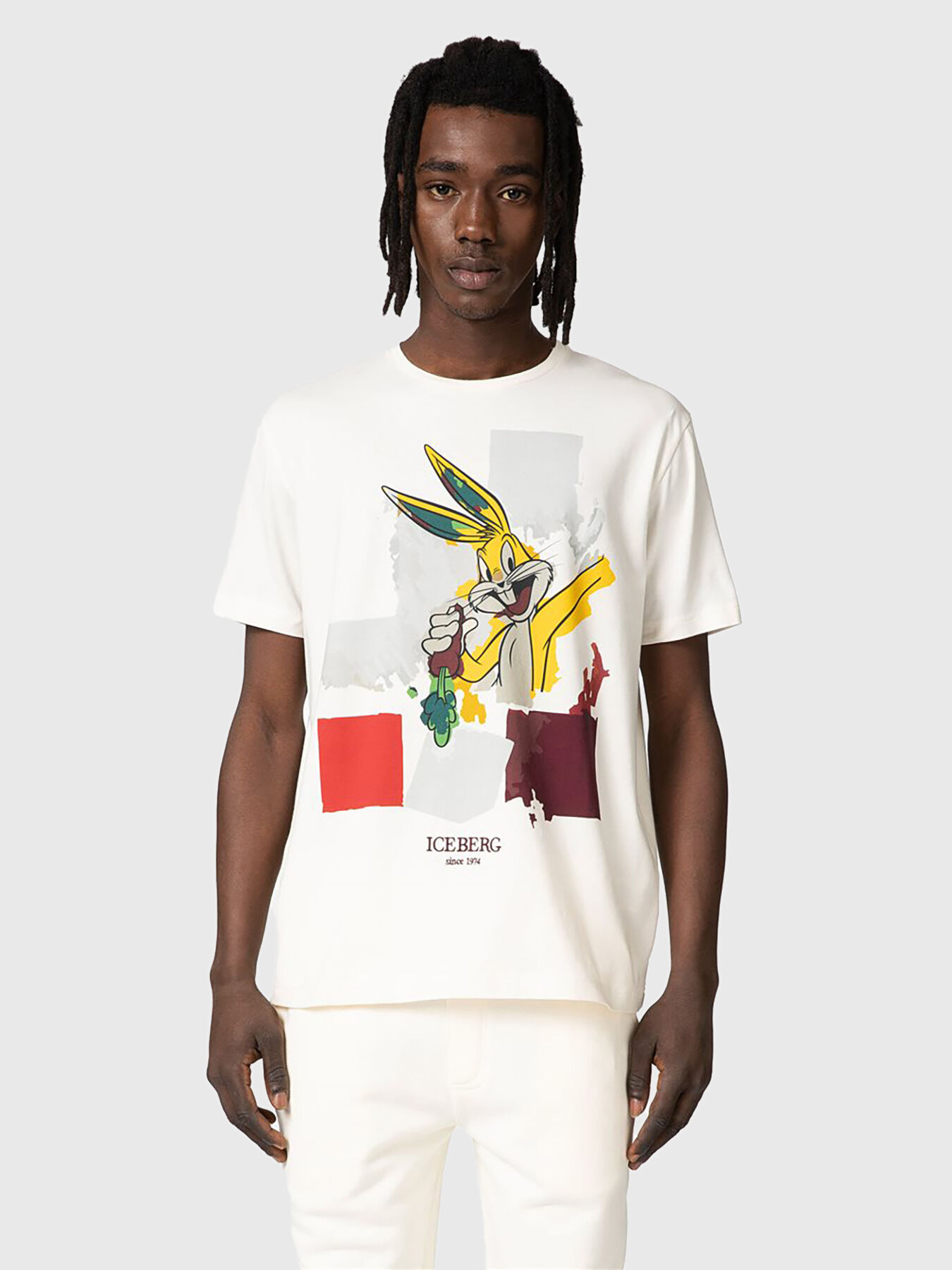 T shirt with Bugs Bunny print brand ICEBERG Globalbrandsstore en