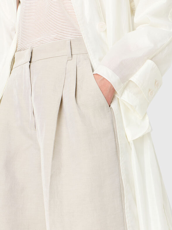 Linen-blend shorts - 3