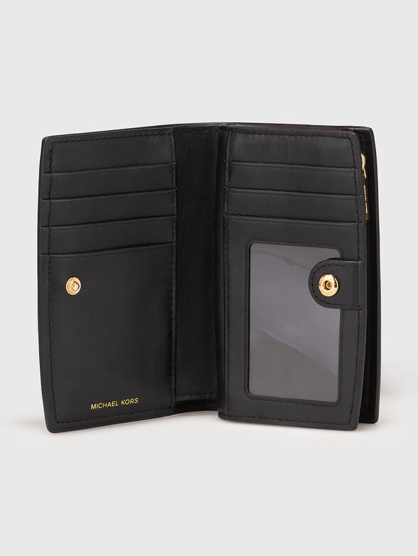 Leather wallet with logo detail - 4