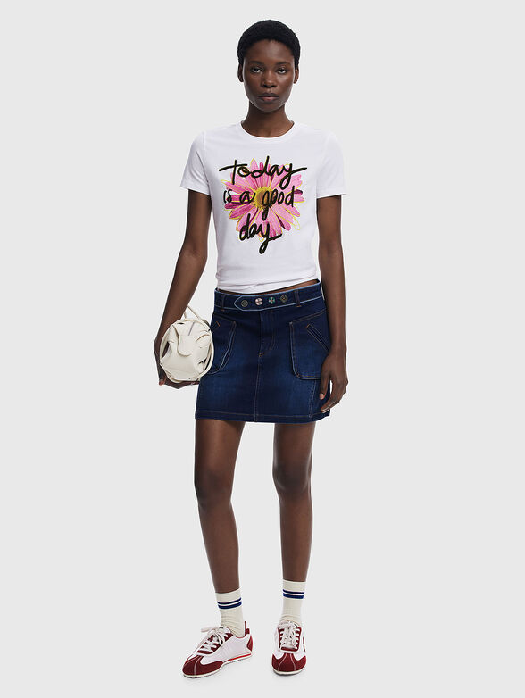 Floral print T-shirt - 2