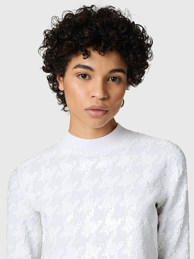 Sequin-embellished sweater  - 4