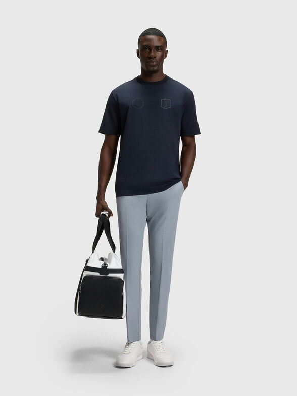 Straight trousers with logo - 4