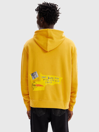 Hooded cotton sweatshirt  - 3