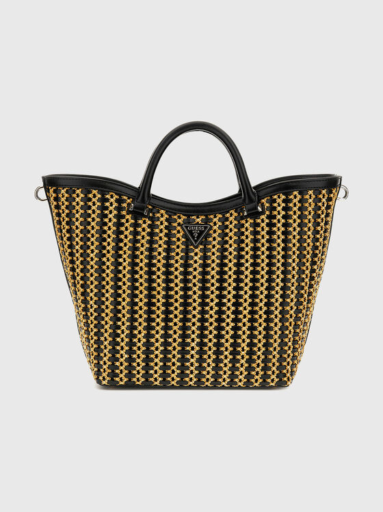ATALIA tote bag with woven texture - 1