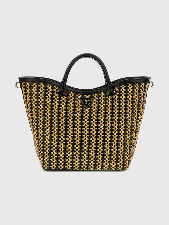 ATALIA tote bag with woven texture - 1