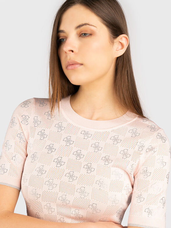ROSIE blouse with perforations and logo  - 4