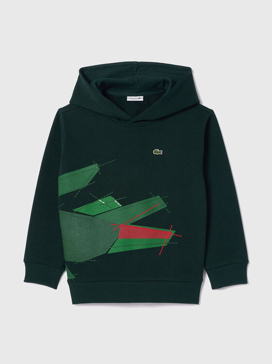 Green sweatshirt with logo - 1