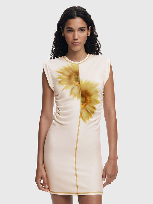 Dress with floral accents - 1