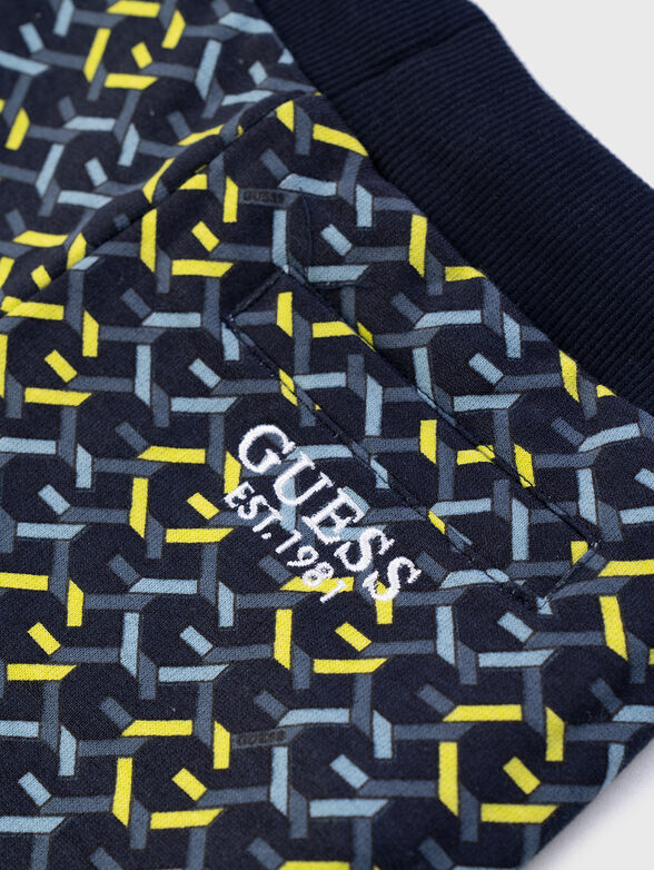 Shorts with monogram print - 3