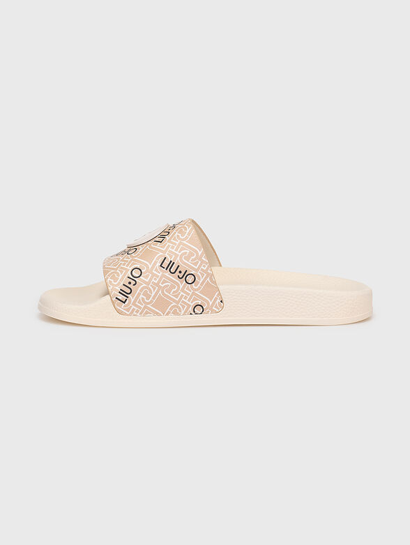 KOS 07 beach slippers with contrasting logo print - 4