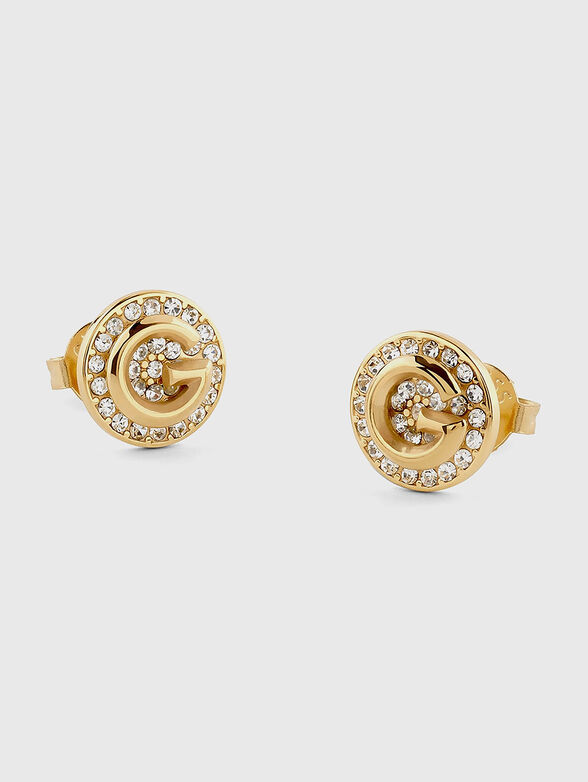 Earrings with accent logo - 1