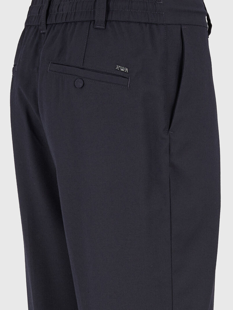 Trousers in dark blue - 3